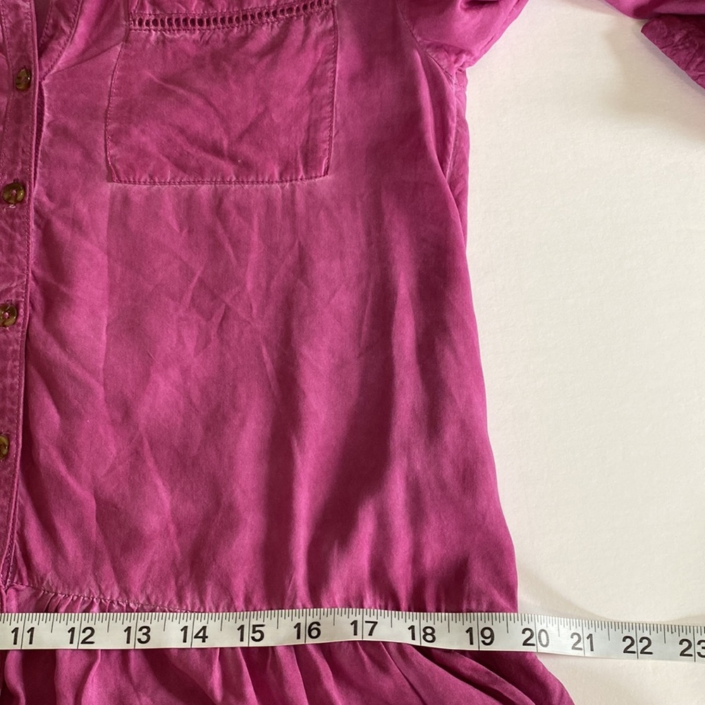 Pilcro Magenta Button-Front Maxi Dress - Picture 15 of 17